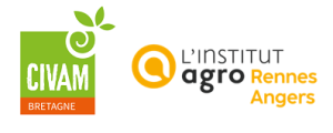 logo de FRCIVAM Bretagne et de l'institut agro Rennes Angers
