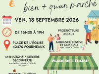 6-Le 18 septembre : Les march&eacute;s solidaires itin&eacute;rants en Roannais sont &agrave; FOURNEAUX