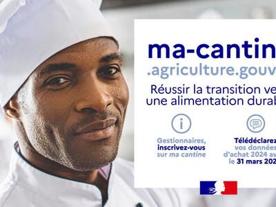 La campagne de télédéclaration sur les achats de produits durables et de qualité est ouverte jusqu’au 31 mars sur la plateforme numérique « ma cantine »