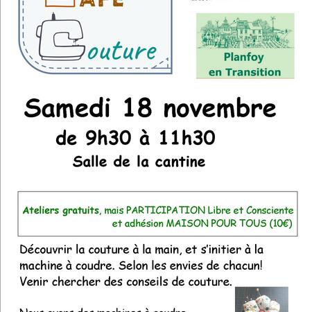 Café couture du 18 novembre