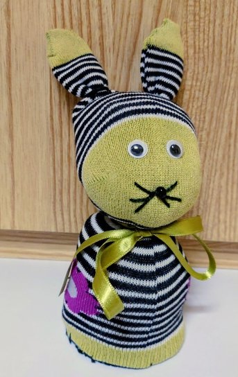 Atelier recycl'chaussette : le lapin