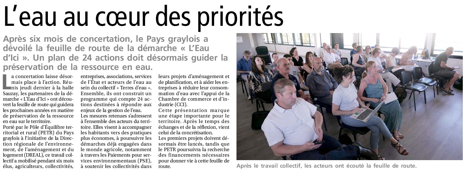Article Eau d'Ici